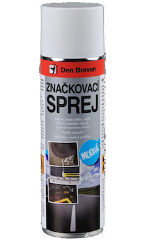 Den Braven TP00003 Značkovací sprej 500 ml plechovka modrá