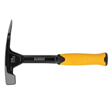 DeWALT DWHT51389-0 Zednické kladivo 567 g, ergonomická rukojeť, EXTRA široká sekací část