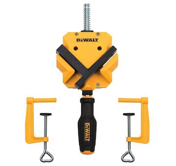 DeWALT DWHT83853-0 Rohová svěrka s stolovými svěrkami, svírací síla 113 kg