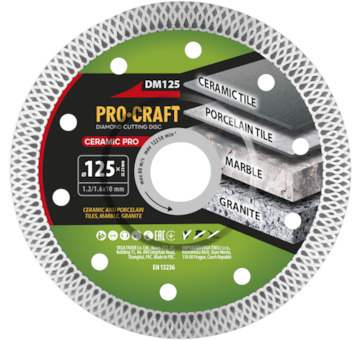 Diamantový řezný kotouč Ceramic PRO Procraft DM125 | DM125