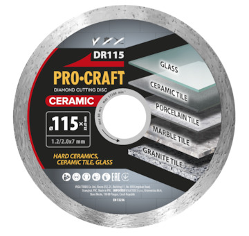 Diamantový řezný kotouč Ceramic Procraft DR115 | DR115