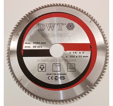 DWT kotouč pilový SK 350 mm 100 zubů  MSB350L díra 50/30 mm