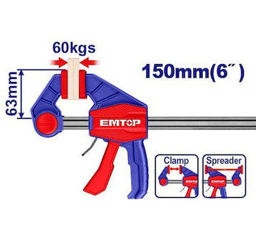 Emtop ECLPQ60101 Svěrka rychloupínací 63x150 mm