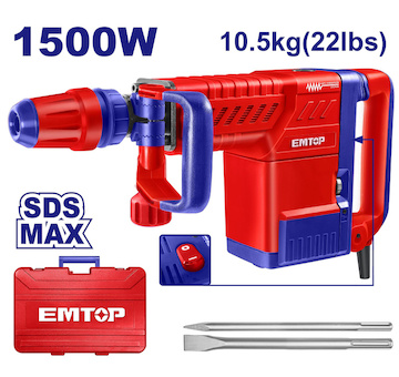 Emtop EDBRM1501 Bourací kladivo 1500W 25J SDS Max