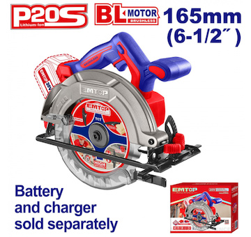 Emtop ELCS1652 Aku okružní pila 20V 165mm solo