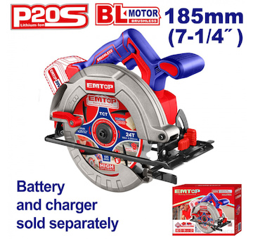 Emtop ELCS1851 Aku okružní pila 20V 185mm solo