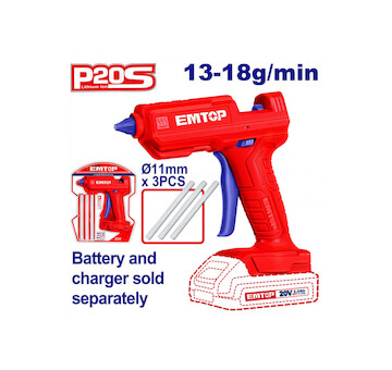 Emtop ELGG2002 Aku tavná pistole 13-18g/min 20V solo