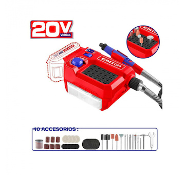 Emtop ELMG2001 Aku přímá bruska 20V solo