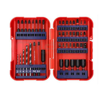 Emtop ESBT04501 Sada rázových bitů a vrtáků HSS 45 ks