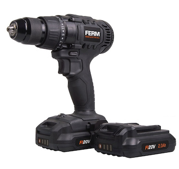 FERM CDM1141P CDM1141P - Aku vrtačka Li-ion 20V - 2.0Ah - 2 baterie