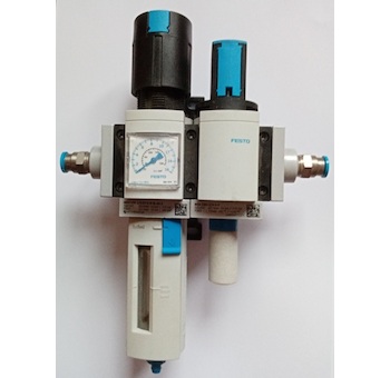 FESTO jednotka pro úpravu stlačeného vzduchu filtr MS4-LFR-1/4-D7E-R-M-AS-Z + spínací ventit  MS4-EM1-1/4-S-Z