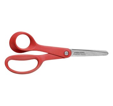 Fiskars 1005169 Nůžky dětské 14 cm pro leváky - oblé, 
+4 roky