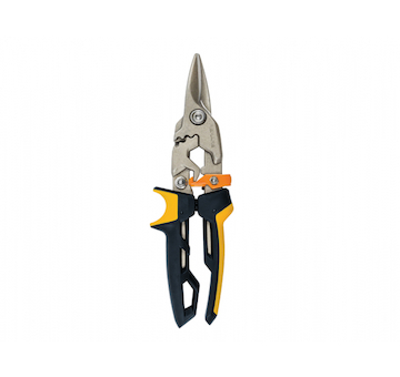 Fiskars 1027207 PowerGear převodové nůžky na plech, přímé