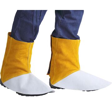Gamaše Strend Pro Industrial, kamaše na svařování, návleky, kožené, 15 cm, pár 2 ks 3134122
