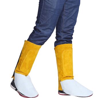 Gamaše Strend Pro Industrial, kamaše na svařování, návleky, kožené, 30 cm, pár 2ks 3134123