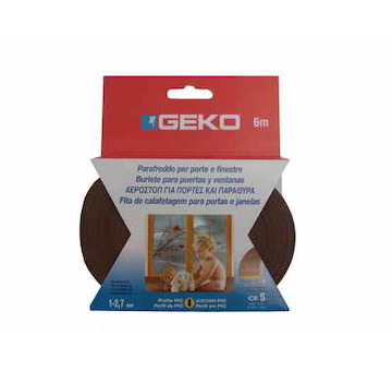 Geko G1200/4 Těsnění do oken samolepící PVC 9x3mm/ 6m - hnědé