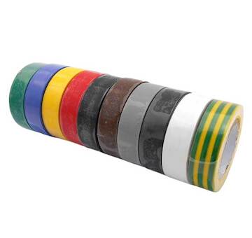 Geko G17000/17 Izolační páska 15mm/10m různé barvy - 10 ks