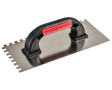 Hladítko Strend Pro Premium, EXC RED-Black, U-plast. rukojeť, 270x130 mm, e4 mm, 0,7 mm, nerez 2161282