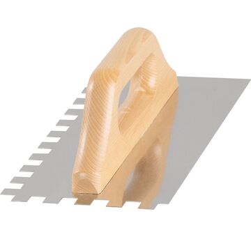 Hladítko Strend Pro Premium, HardWood, dřevěná rukojeť, 270x130 mm, e12 mm, 0,7 mm, nerez 2161310