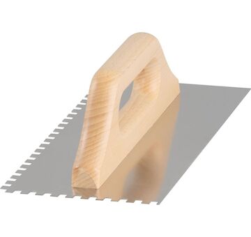 Hladítko Strend Pro Premium, HardWood, dřevěná rukojeť, 270x130 mm, e6 mm, 0,7 mm, nerez 2161307