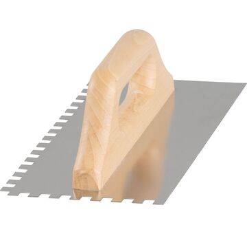 Hladítko Strend Pro Premium, HardWood, dřevěná rukojeť, 270x130 mm, e8 mm, 0,7 mm, nerez 2161308