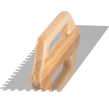 Hladítko Strend Pro Premium, HardWood, dřevěná rukojeť, 380x130 mm, e8 mm, 0,7 mm, rovné, nerez 2161312