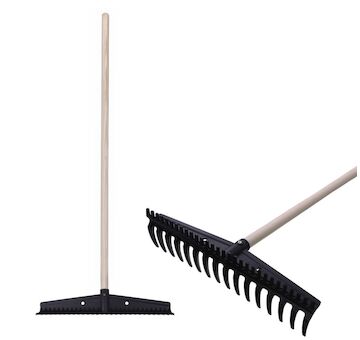 Hrábě zahradní Strend Pro Premium S891, 445x115 mm, 16 zubů, dřevěná násada 211993