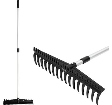 Hrábě zahradní Strend Pro Premium S891-AL, 445x115 mm, 16 zubů, ALU teleskopická násada 211927