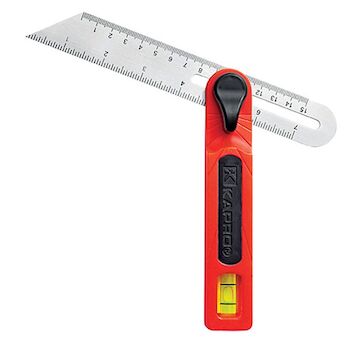 Kapro 212180 Úhelník KAPRO 301, nastavitelný, s libelou