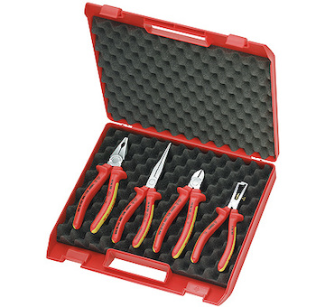 Knipex Kleště do 1000 V, sada v plast. kufříku 00 20 15
