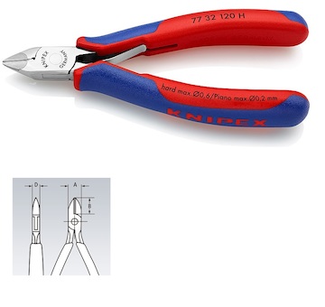 Knipex Kleště štípací boční pro elektroniku 77 32 120 H