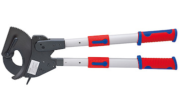 Knipex Nůžky na kabely s teleskopickými rukojeťmi- ráčnové 95 32 100