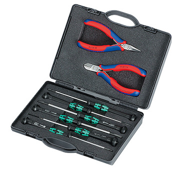Knipex Sada nářadí pro elektroniku v kufříku 00 20 18