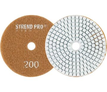 Kotouč Strend Pro Premium P200, 100 mm, leštící, diamantový, suchý zip, za mokra leštění broušení 2232432