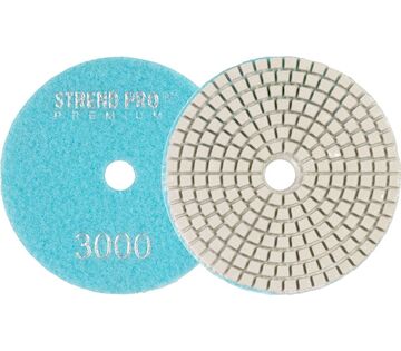 Kotouč Strend Pro Premium P3000, 100 mm, leštící, diamantový, suchý zip, za mokra leštění broušení 2232438