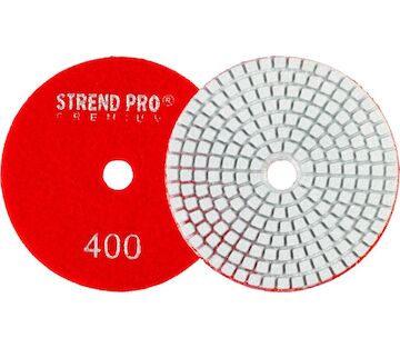 Kotouč Strend Pro Premium P400, 100 mm, leštící, diamantový, suchý zip, za mokra leštění broušení 2232434