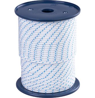Lano Strend Pro Premium, KRUŽBERK, 4 mm, startovací šňůra, bílé/modré, L-100 m 432370