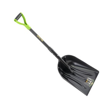 Lopata na sníh a obilí 36,5cm plastová se sklolaminátovou násadou krátká 115cm Procraft GPS-1150 | GPS-1150