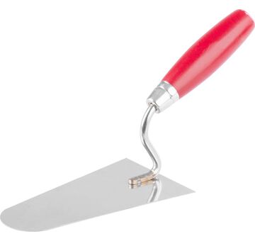 Lžíce zednická Strend Pro Premium, s dřevěnou rukojetí a kovovým ukončením, kulatá, 160 mm, 1 mm, nerez 2161324