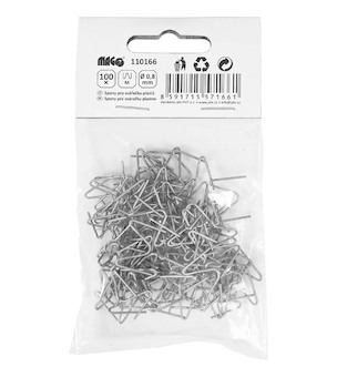 MAGG 110166 Spony pro svářečku plastů (M) 0,8 mm - 100 ks