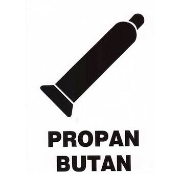 Magg 120199 Propan butan - bílá tabulka plast A5