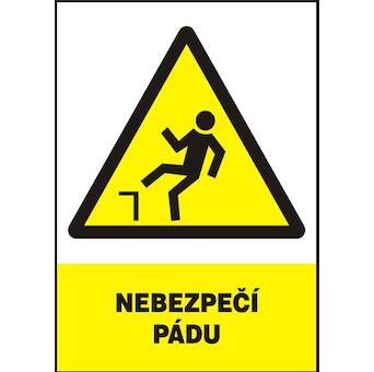 Magg 120208 Nebezpečí pádu - plastová tabulka A4