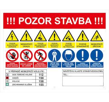 Magg 120262 Pozor stavba - plachta 800x600mm