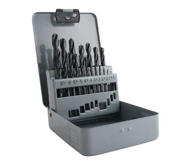 Magg 26019 Sada vrtáků HSS 19 ks (1,0-10,0mm), plechový box