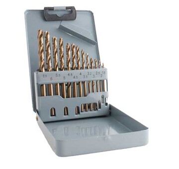 Magg 26020 Sada vrtáků HSS COBALT 13 ks (1,5-6,5mm), plechový box
