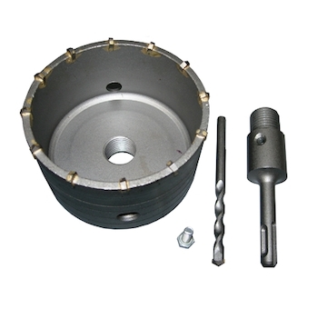 Magg 27100100 Příklepová vrtací korunka, průměr 100mm se stopkou 110mm SDS+