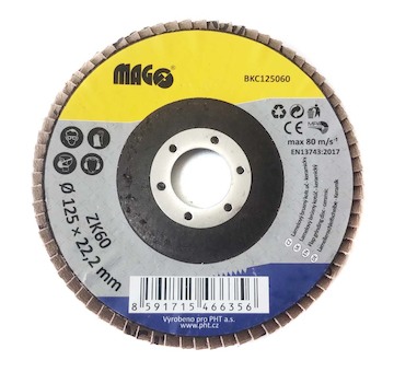 Magg BKC125060 Lamelový brusný kotouč 125mm/60 - keramický
