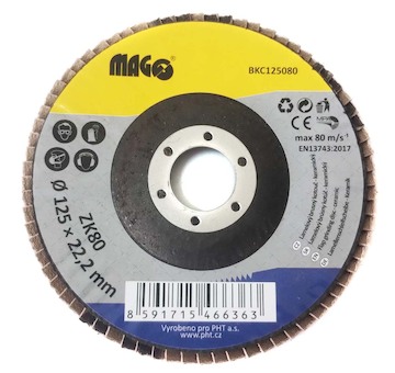 Magg BKC125080 Lamelový brusný kotouč 125mm/80 - keramický