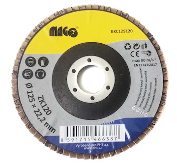 Magg BKC125120 Lamelový brusný kotouč 125mm/120 - keramický