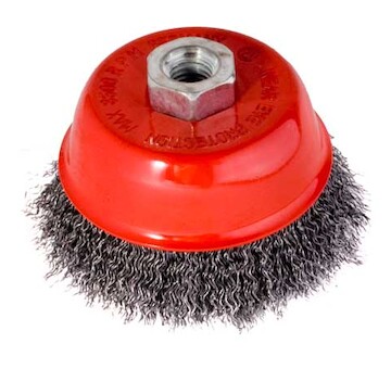 Magg BL97003 Kartáč hrnkový 100, vlnitý drát S 0,30, závit M14x2